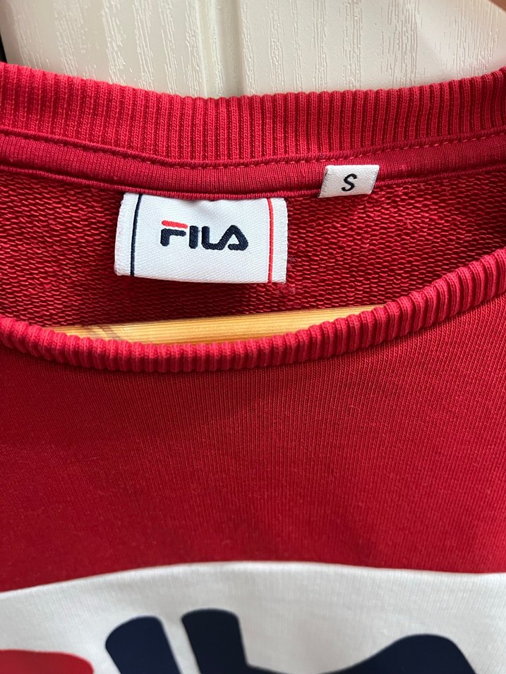 Kırmızı Fila Baskılı Sweatshirt - Görsel 3