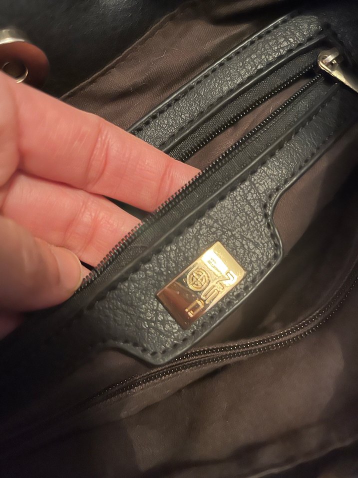 Kadın Zebra Desenli Kürklü Çanta - Görsel 4