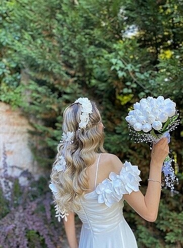 xs Beden beyaz Renk Nikah Elbisesi