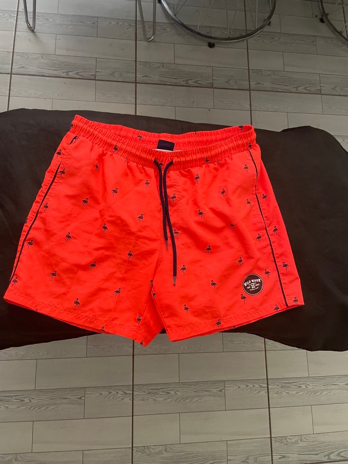 Renkli Düğmeli Kısa Erkek Deniz Şortu - Görsel 2