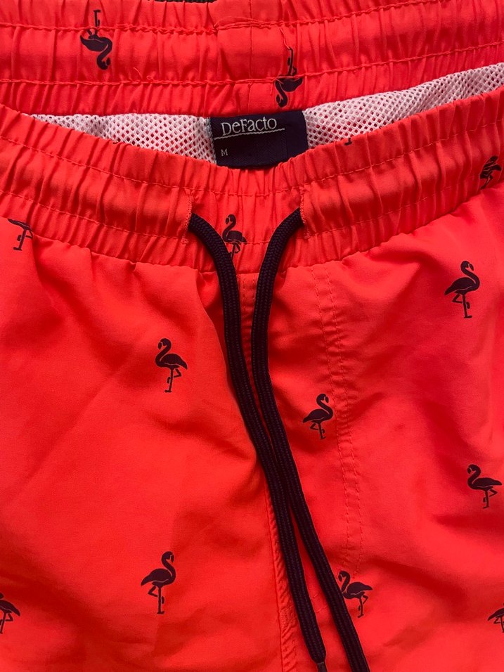 Renkli Düğmeli Kısa Erkek Deniz Şortu - Görsel 3