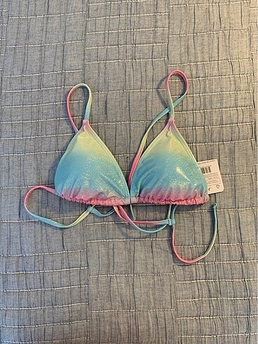 parıltılı bikini üstü