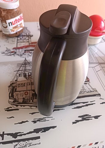 Beden Fredo Gri Çelik Termoslu Demlik
