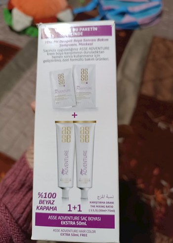Adventure Siyah Saç Boyası 1+1 Bakım Seti - Görsel 6
