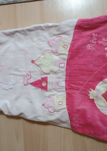 Pembe Desenli Çocuk Uyku Tulumu #salopet #panço #battaniye #etek - Görsel 2