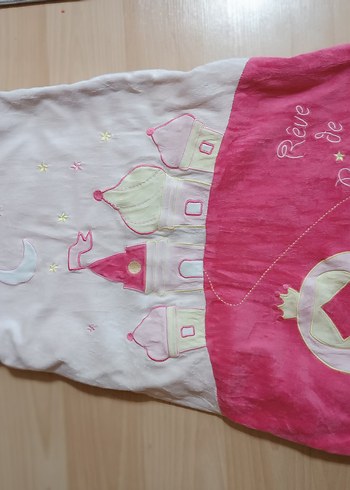 Pembe Desenli Çocuk Uyku Tulumu #salopet #panço #battaniye #etek - Görsel 3