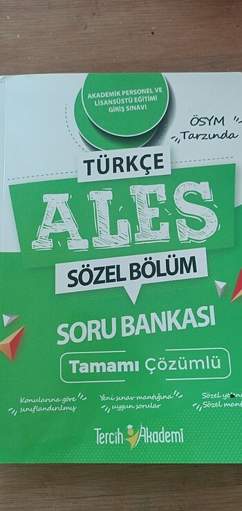 ALES sözel soru bankasi