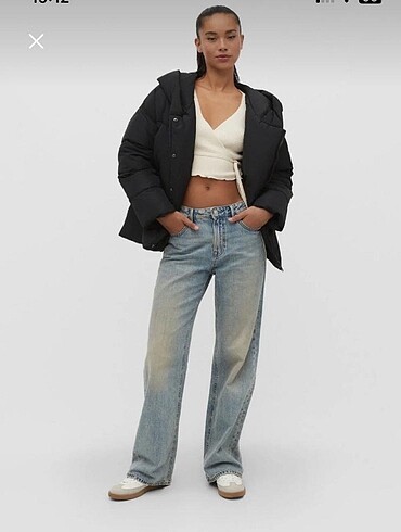 Stradivarius stradivarius siyah mont
