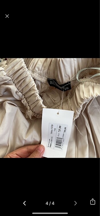 universal Beden ten rengi Renk Zara kırışık etek