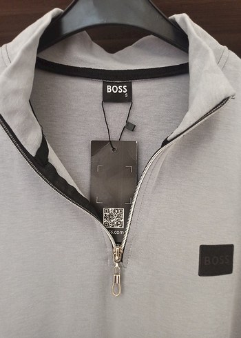 s Beden Gri Fermuarlı Erkek Sweatshirt
