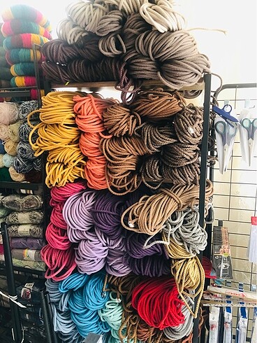 pamuklu kordon ipi 6-7 mm 50 metre 99 tl