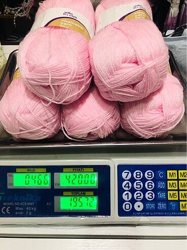 Bebek örgü ipi 470 gram şeker pembesi