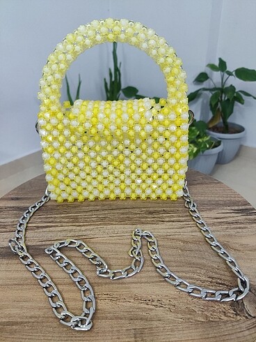 Boncuk çanta elişi