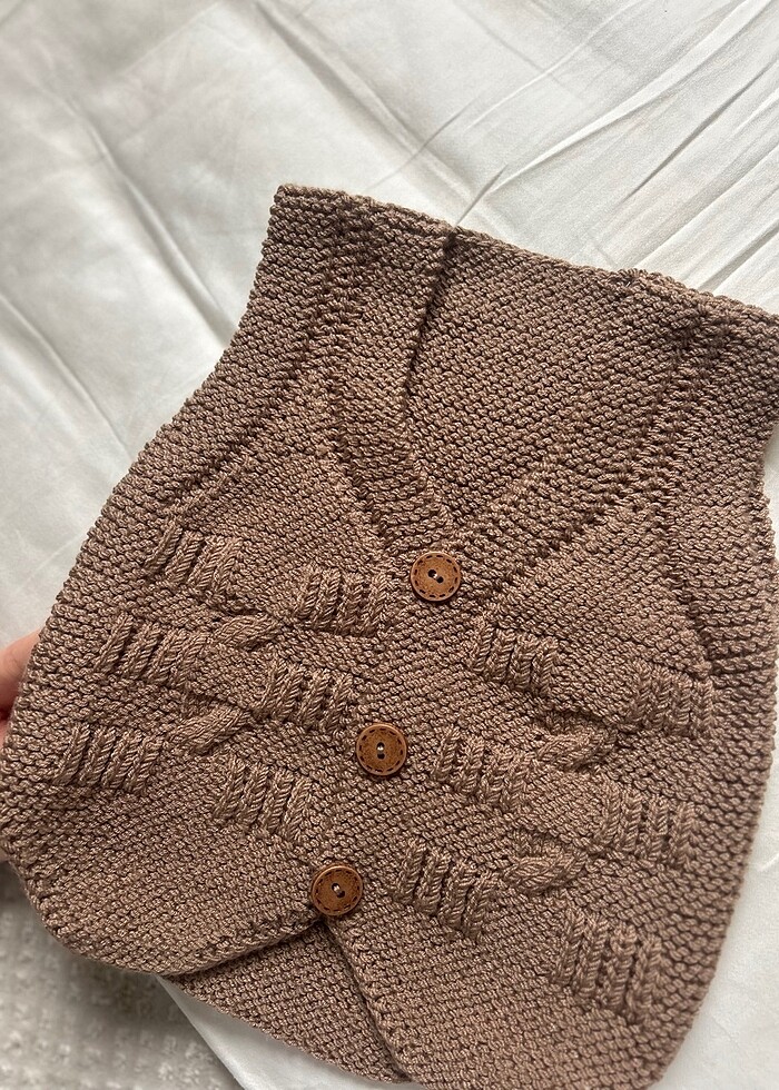 El örgüsü 1 yaş yelek - Görsel 3