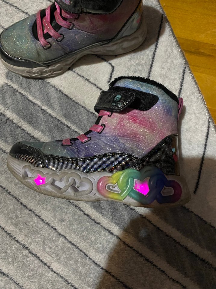 Kız Çocuk Çok Renkli Bağcıklı Spor Ayakkabı - Görsel 2