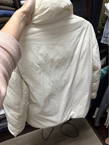 xs Beden Kaz tüyü Mango mont