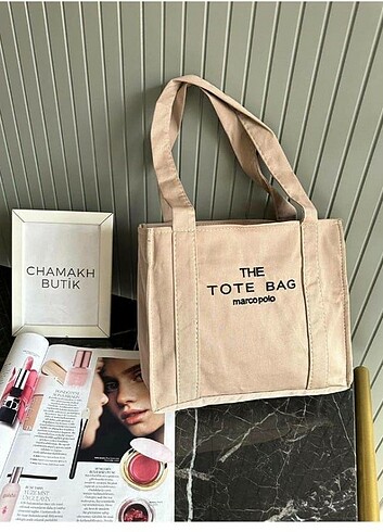 Bej Tote Bag 