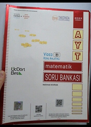 Üç dört beş ayt matematik 