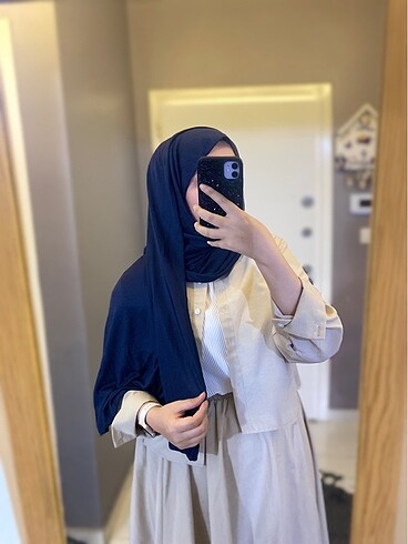 Lacivert Penye Şal