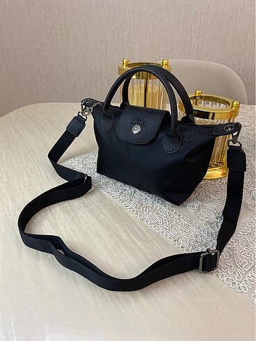 Beden siyah Renk Longchamp çift askı modeli