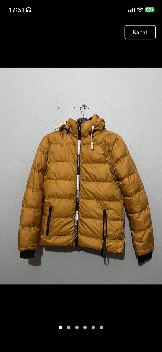 Kapüşonlu Erkek Mont - Görsel 2