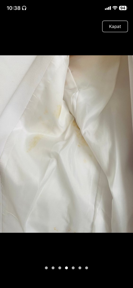 Beyaz Kadın Ofis Blazeri - Görsel 3