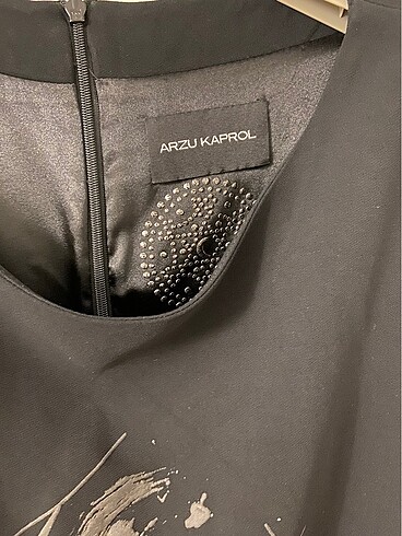 Siyah diz üstü şık rahat elbise - Görsel 4