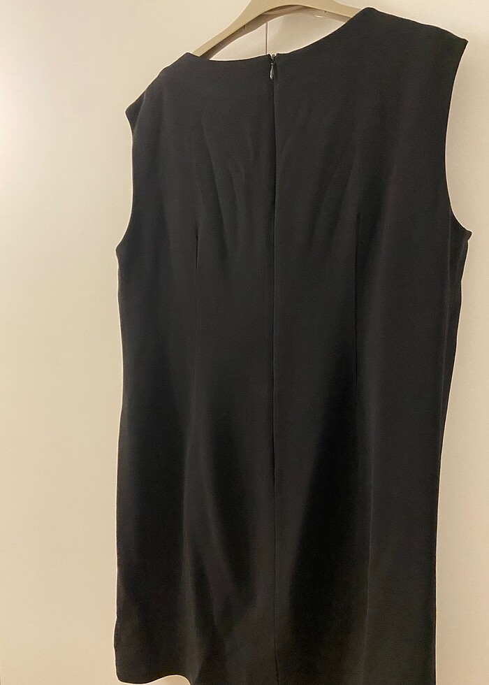 Siyah diz üstü şık rahat elbise - Görsel 3