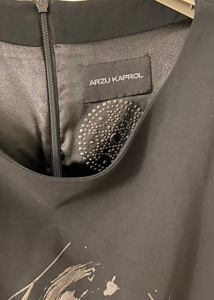 Siyah diz üstü şık rahat elbise - Görsel 4