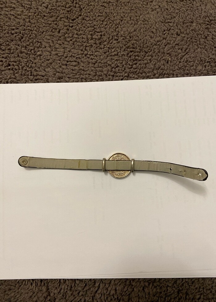 Taşlı deri bileklik - Görsel 3