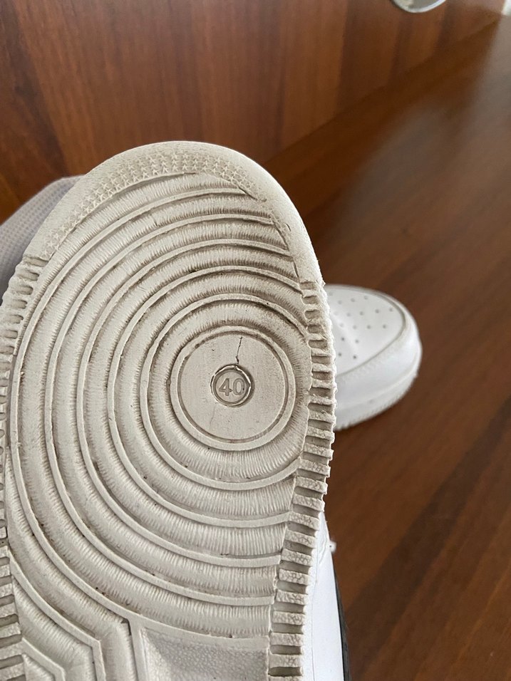 Beyaz Nike Spor Ayakkabı Velcro Bantlı - Görsel 5