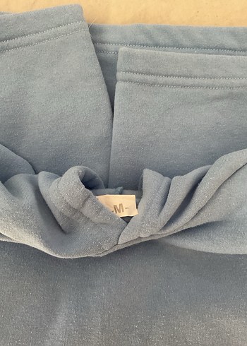 m Beden Mavi Kapüşonlu Kadın Sweatshirt