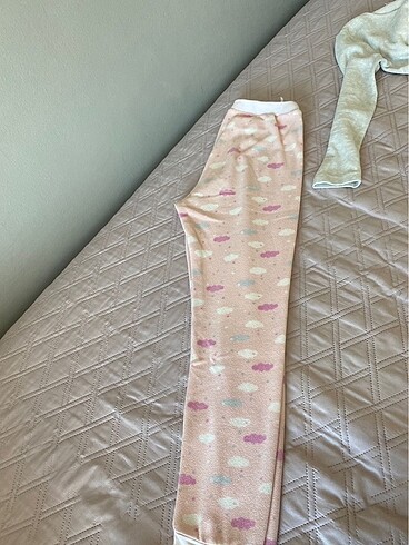 10 Yaş Beden çeşitli Renk Kız çocuk pijama takımı