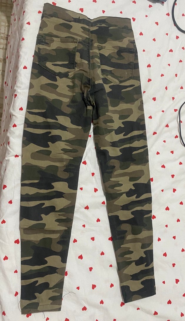 Kadın Kamuflaj Desenli  Pantolon - Görsel 2