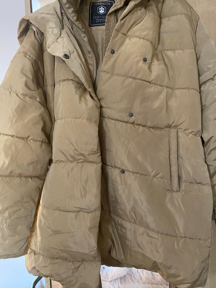 Bej Düğmeli Kadın Kışlık Ceket - Görsel 2