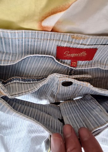 Gri Midi Boy Kemerli Kadın Kot Pantolon - Görsel 4