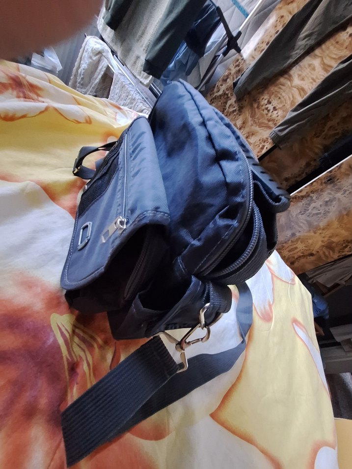 Koyu gri Erkek Omuz Çantası - Görsel 3