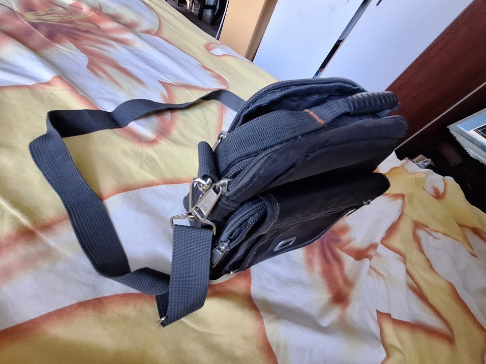 Koyu gri Erkek Omuz Çantası - Görsel 2