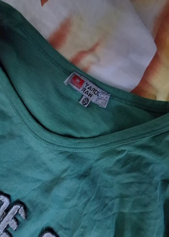 Turkuaz Baskılı Uzun Kollu Kız Tişörtü - Görsel 3