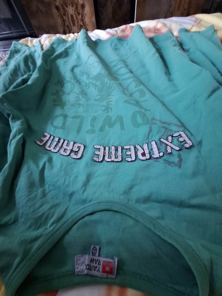 Turkuaz Baskılı Uzun Kollu Kız Tişörtü - Görsel 2