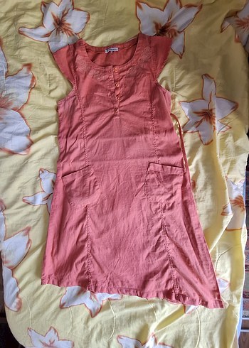 defacto pembe günlük elbise - Görsel 3