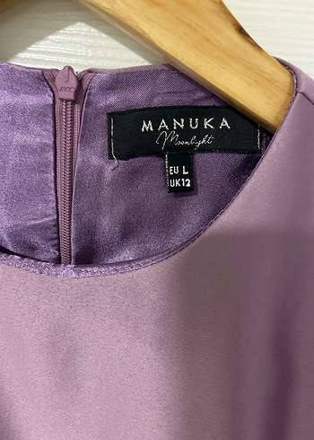 Uzun Mor Drapeli Kadın Abiye Elbise - Görsel 4