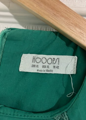 Uzun Yeşil Fırfırlı Bohem Elbise - Görsel 5