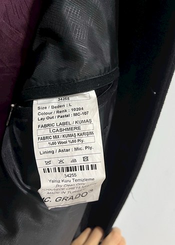 Düğmeli Gri Erkek Midi Boy Ceket - Görsel 6