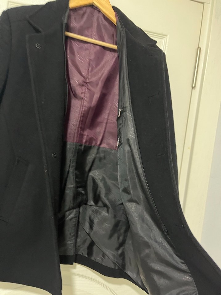 Düğmeli Gri Erkek Midi Boy Ceket - Görsel 4