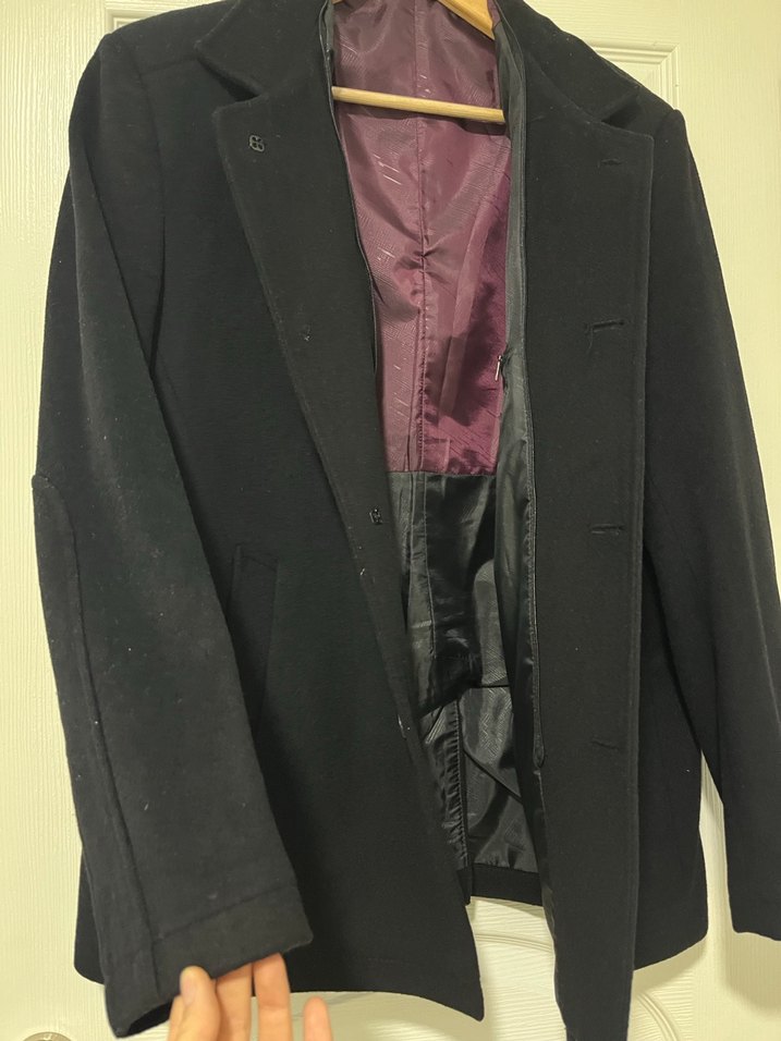 Düğmeli Gri Erkek Midi Boy Ceket - Görsel 3