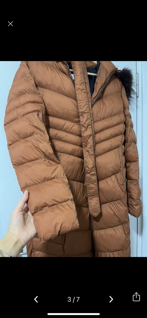 Kahverengi Kürklü Kadın Kışlık Mont - Görsel 2