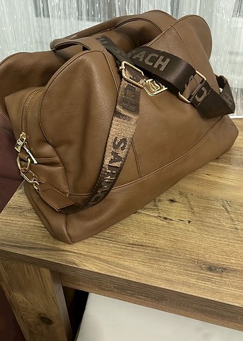 Klasik Kahverengi Deri Kadın Çanta - Görsel 6