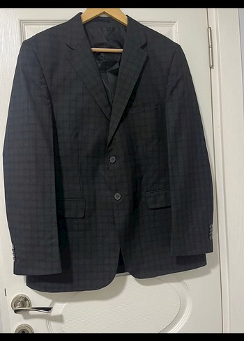 Klasik Gri Erkek Takım Elbise Üçlü Set - Görsel 4