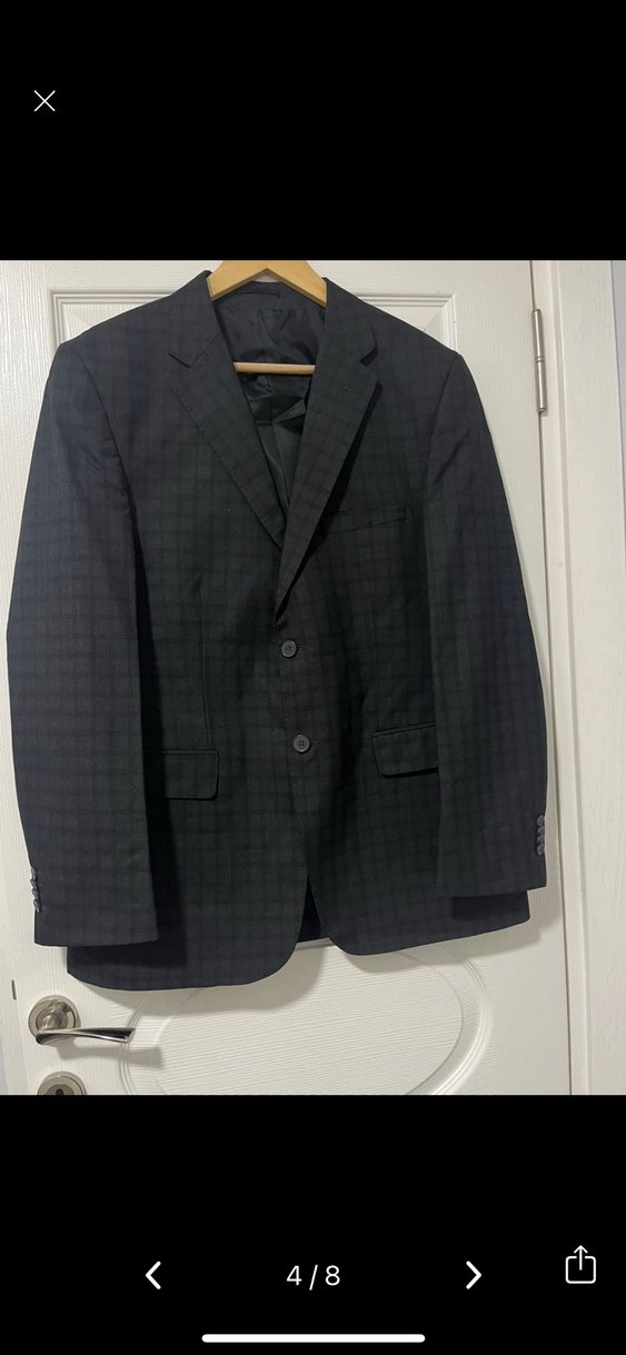 Klasik Gri Erkek Takım Elbise Üçlü Set - Görsel 4